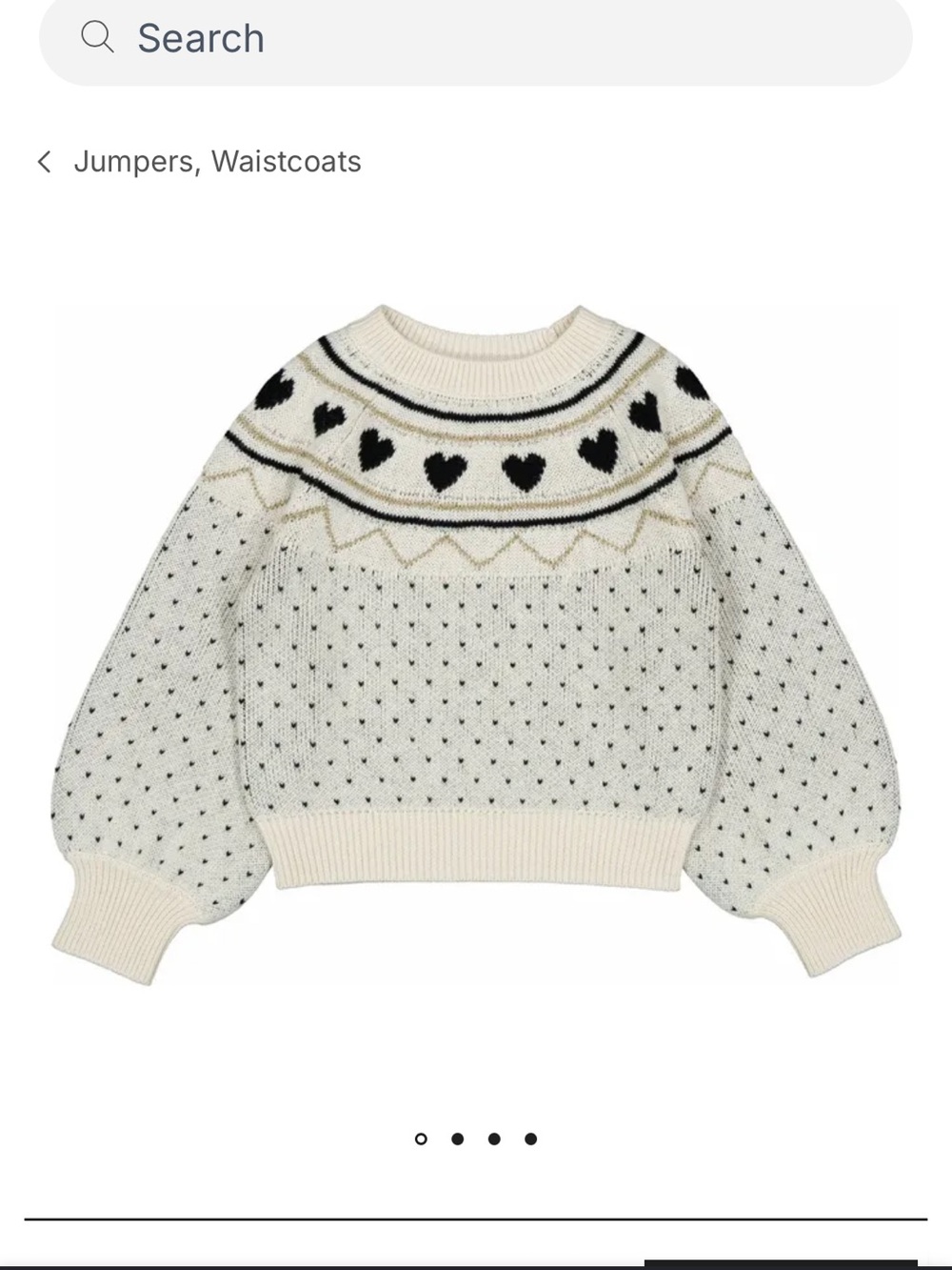 Louis Louise cream Elia sweater. Girls size 12